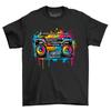 Boom Box Paint Drip Design T-shirt - Make Some Noise In Style! Funny T-shirt, Un
