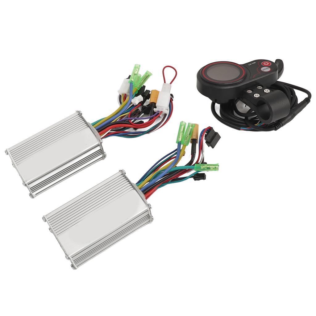 Brushless Motor Controller 24V 36V 48V 500W 25A LH100 LCD Display Dual Drive Controller Kit for