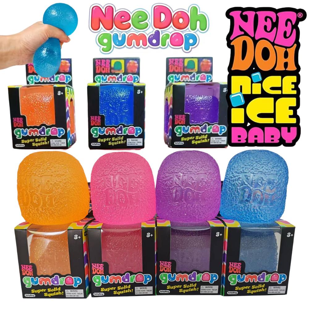 Activating Toys Schylling Mini Candy Needoh Gumdrop Soft Sensory Fidget Toy Stress Relief Squeeze Ball Gift