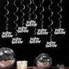 Stylish Birthday Party Hanging Swirls Beautiful Happy Birthday Spirals Decors Set Individualized Party Enhancement