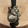 Dwarf Soldier Goblin Brass Knife Beads EDC DIY Woven Bracelets Lanyard Pendant Accessories Men Outdoor Tool Hangings Charms