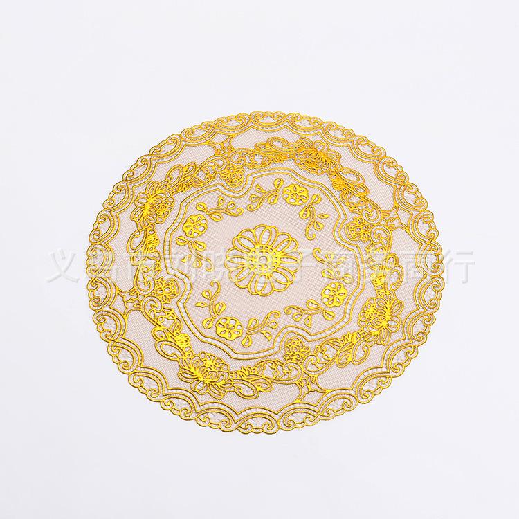 PVC Western Style Round Heat-Resistant Coaster & Placemat, 20cm