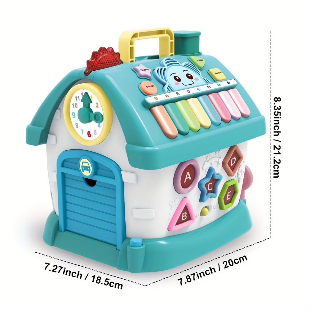 1pc Interactive Educational Toy House, Durable Plastic Learning Playset with Colorful Buttons and Switches, Enhances Hand Eye Coordination for Kids
