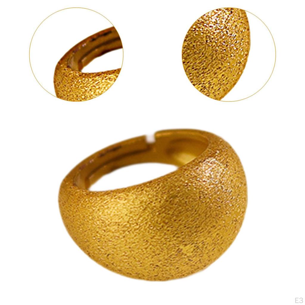 Brushed Ring Copper Round Wedding for Birthday Graduation Mother's Day