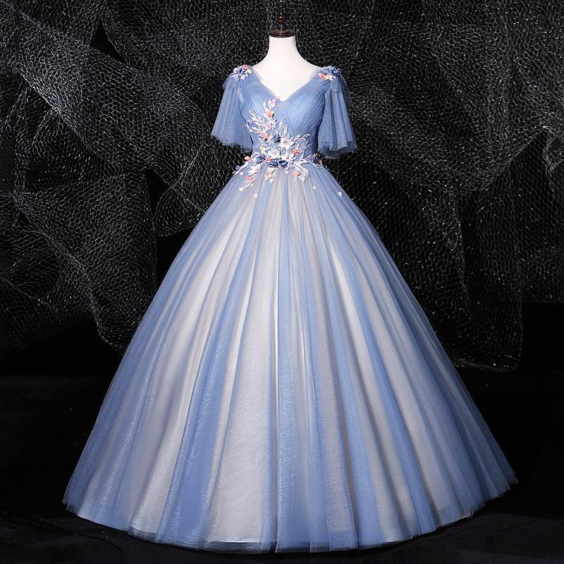 Women's A-line Ball Gown for Vocal Performances - Elegant Stage Hosting Costume