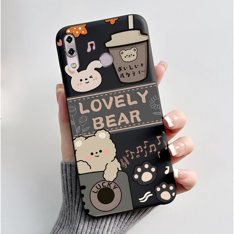 Case For Asus ZenFone 5 5z ZS620KL ZE620KL Capa Coque Cute Cartoon Printing Shell Protective Cover Soft Silicone Black Casing