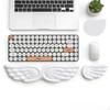 Angel Wing Keyboard Mice Wrist Computer Arm Rest Nonslip Coaster Cushion for Game Typing Office