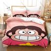 Fantastico Set Biancheria da Letto 3 in 1 a Tema Steven Universe, Copripiumino + Due Federe, Stampa Artistica Anime Carina Tessuto Morbido Bel Regalo