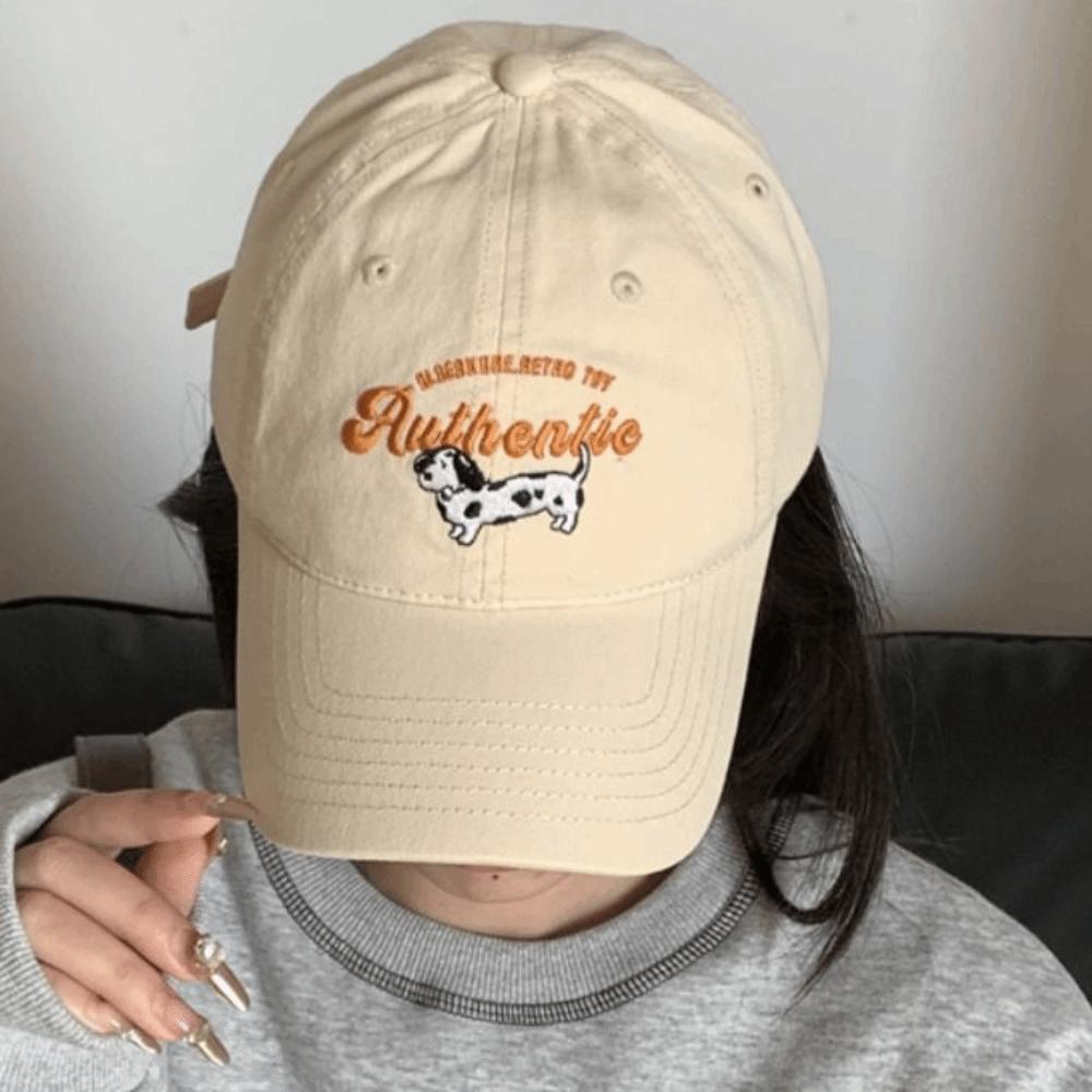 Embroidered Letter Baseball Hat Retro Sun Hat Retro Embroidery Baseball Cap  Sports
