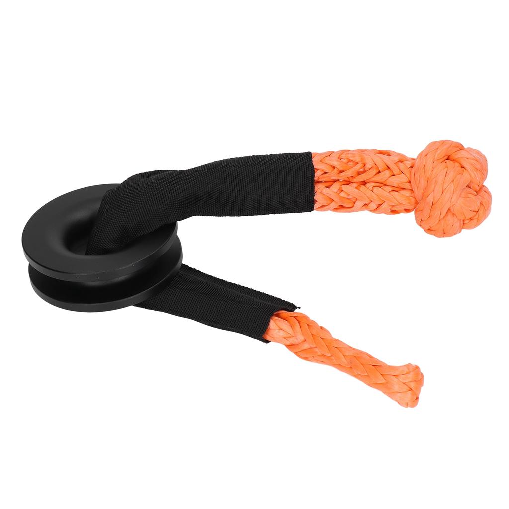 Recovery Winch Rope Set Aluminum Alloy Nylon Rope Soft Shackle Recovery Kit for Vehicle