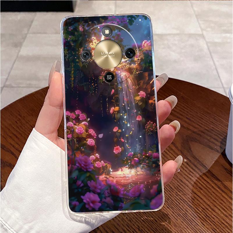 For Honor X9d 2025 Case Clear Luxury Cute Love Rabbit Funny TPU Soft Silicone Phone Case For Honor X9d 5G Transparent Back Cover