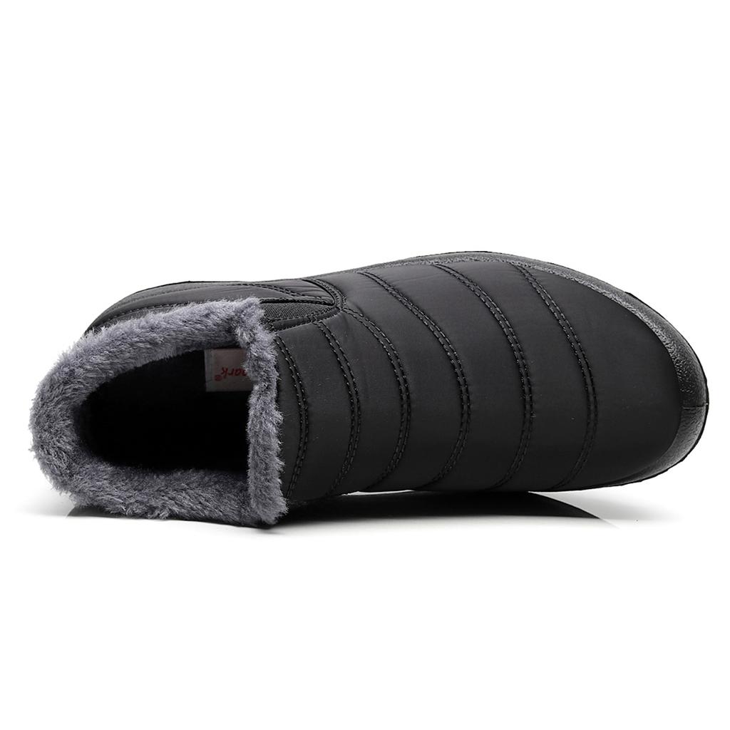 Men Snow Boots Ankle Boots Winter Boots Unisex Couples Newest Solid Color Plush Inside Anti Skid Bottom Warm Waterproof Ski Shoes