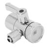 3/8-Zoll-Wasserhahn-Umstellventil, M22-Innengewinde, verdicktes Messing, Spültischarmatur-Verteiler für Bad und Küche