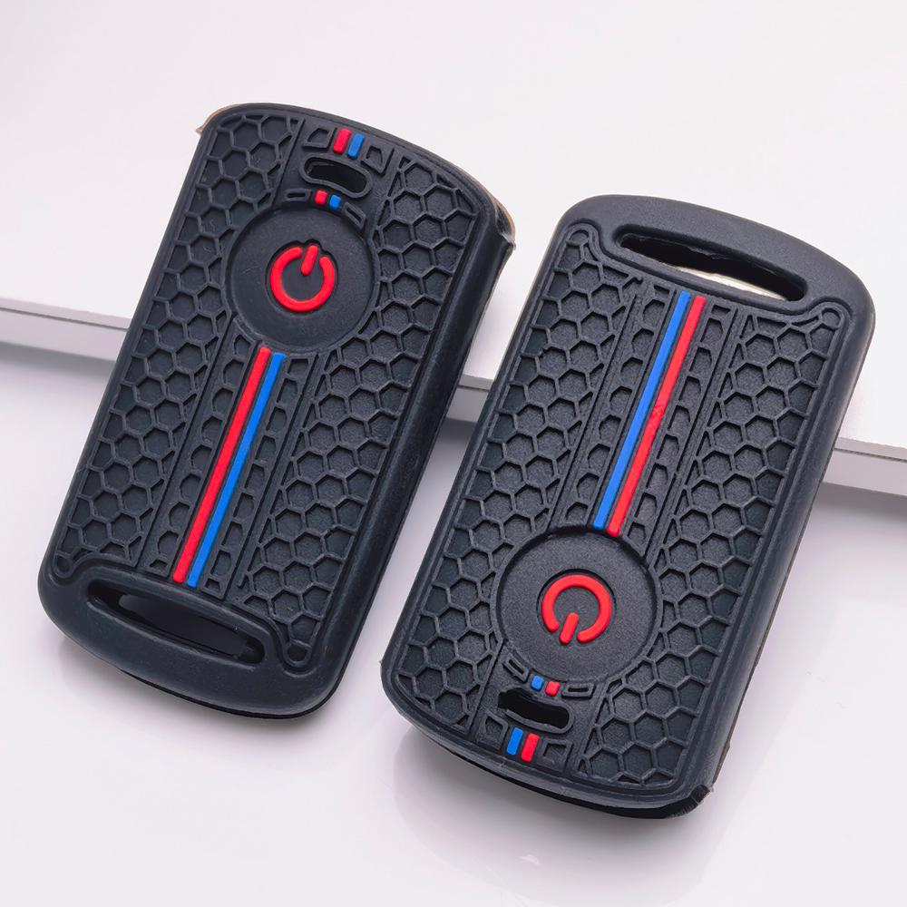 Silicone Motorcycle Key Cover for Honda Fit PCX Forza SH150 SH300 XADV Vario Scoopy Yamaha Nmax Xmax Aerox Filano Lexi Fazzio Freego TMAX Key Fob Case