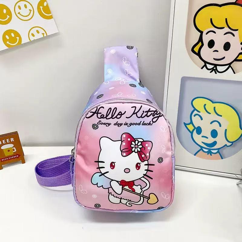 Cute Cartoon Children's Backpack: Trendy Casual Small Bag for Kindergarten Girls - Crossbody or Chest Style