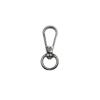 Round Tail Spring Metal Hook Keychain Jewelry Pendant Bag Accessory.
