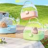 Portable Transparent Hamster Cage And Portable Large Space Golden Bear Supplies For Outdoor Activities Big Flower Branch Rat
