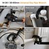Pipe Wrench 14-30/30-60mm, Open End Wrench Set, High Carbon Steel N Pressure Grip Tool, Multiple Hand Tool for Plumber
