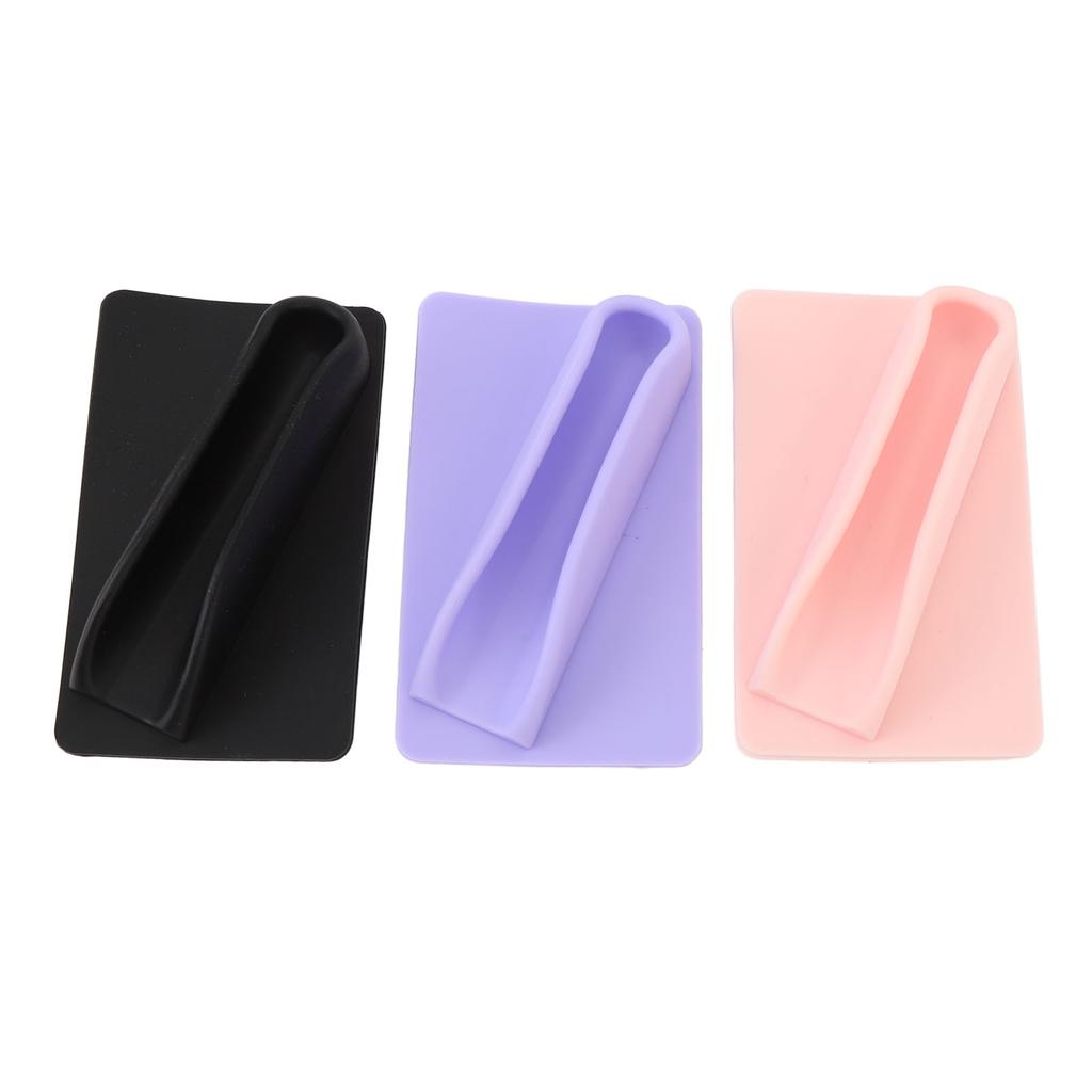 3pcs Lipstick Phone Holder Silicone Lip Holder Portable Lip Gloss Sleeve with Adhesive Backing for Cell Phone