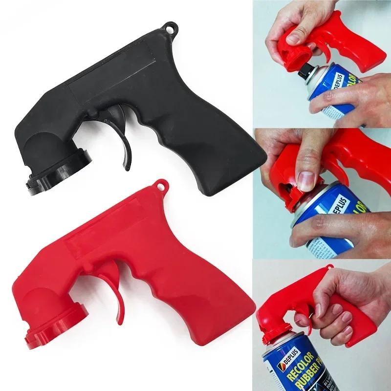 Paint Spray Handle Bottle Adapter New Arrival Black Universal Protable Ergonomic Full Grip Locking Auto Maintenance Repair Tool