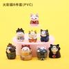 2025 Neue Anime Naruto Puppenfiguren Niedliche handgefertigte Kuchendekoration Naruto Katzenmodell Handgeburtstagsgeschenk 8 Stück