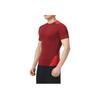 Under Armour Logo-Print Slim Fit Bequem Atmungsaktiv Lässiges Kurzarm-T-Shirt Herren T-Shirts Rot 1362452-615