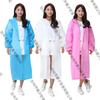 Wiederverwendbarer Regenmantel, Outdoor-Reise Herren und Damen Verdickter matter EVA-Regenmantel Transparenter Erwachsenen-Regenmantel Poncho