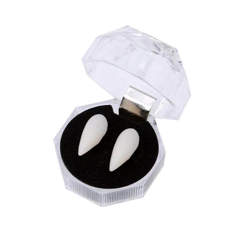 

Halloween Vampire Zombie Dentures, Parody Fangs Toys, Makeup Ball Realistic Dentures Party Prank Props 1.9cm белый