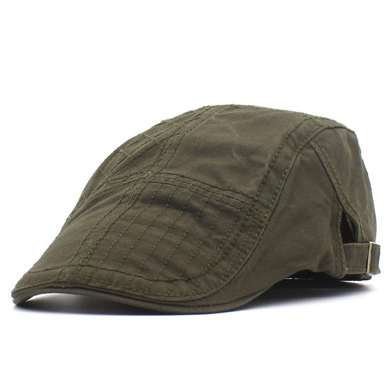 Новый мужской берет, хлопковая повседневная кепка, вышитая кепка-восьмиклинка, уличная шляпа от солнца Adjustable