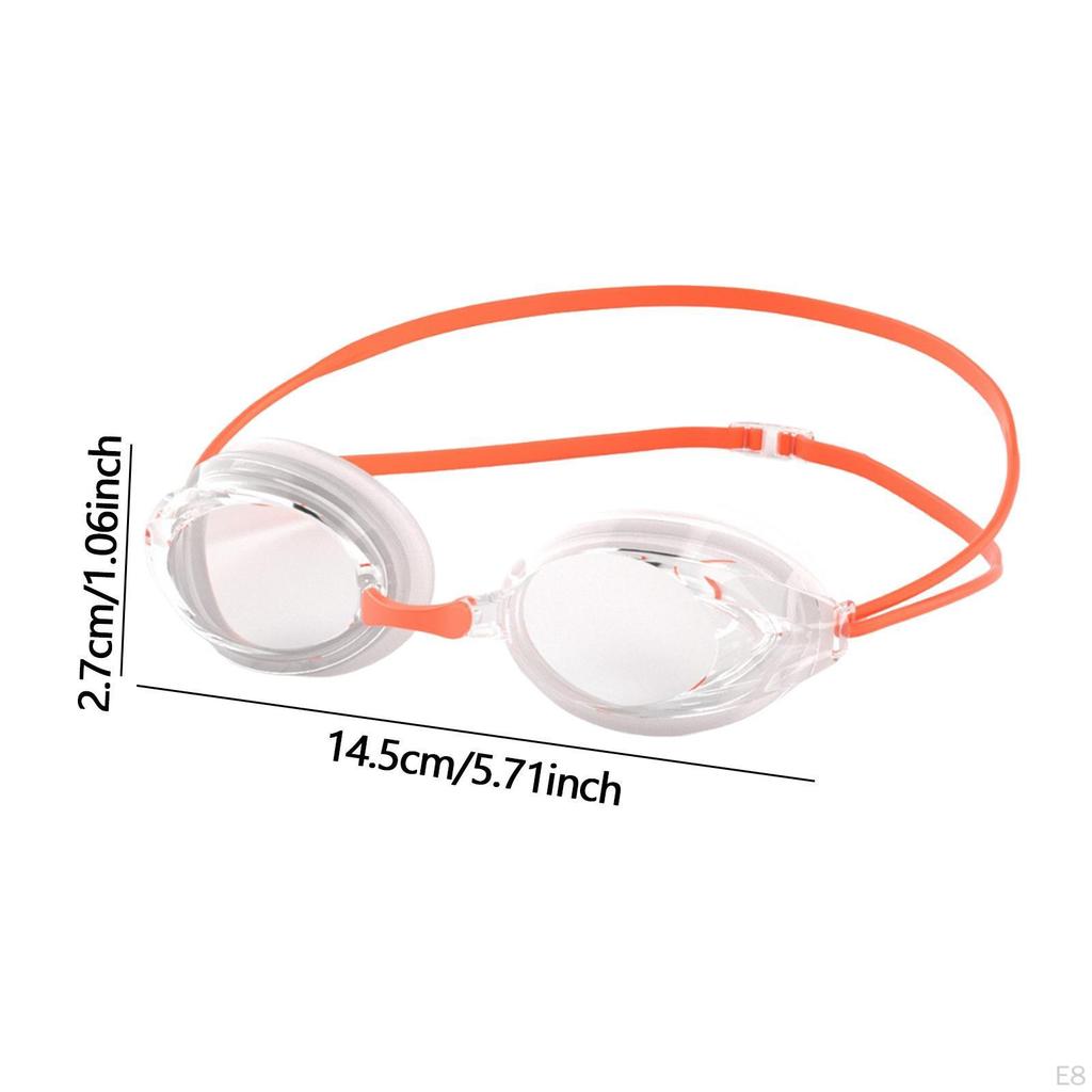 Silicone Swimming Goggles Eyewear Leakproof Clear View Double Straps Soft Glasses for Men