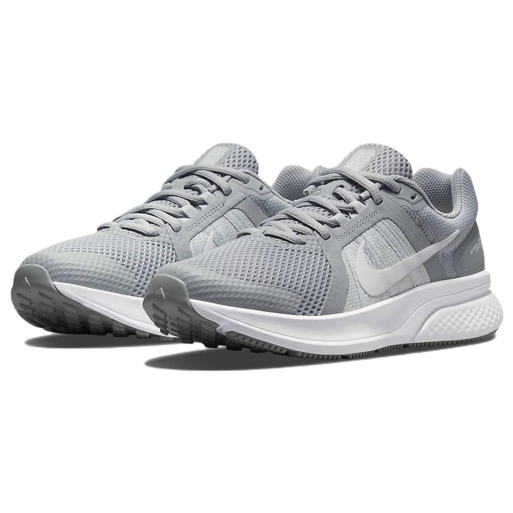 Nike Run Swift 2 Comfortable Fabric Shock Absorption Non-Slip Wear-Resistant Breathable Low-Top Running Shoes Women Sneaker Gray White CU3528-001