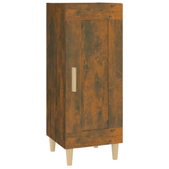 817432 vidaXL Buffet Chêne fumé 34,5x34x90 cm Bois d'ingénierie