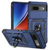 For Google Pixel 9 Pro XL Case Ring Holder Armor Shockproof Coque For Google Pixel 9 8 7 6 Pro 8A 7A 6A Slide Lens Protect Cover