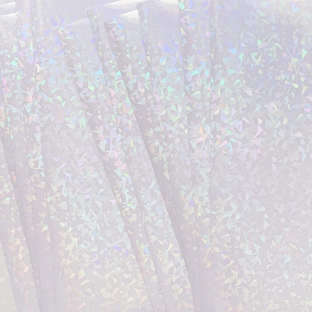 Autocolant Holografic Transparent A4 297 x Set de 15 Foi, Lucios, Dimensiune, Aproximativ. 210mm,