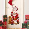 Cartoon Santa Claus Wall Stickers Removable PVC Holiday Decoration Suitable for Nursery and Kids Room Home Decoration