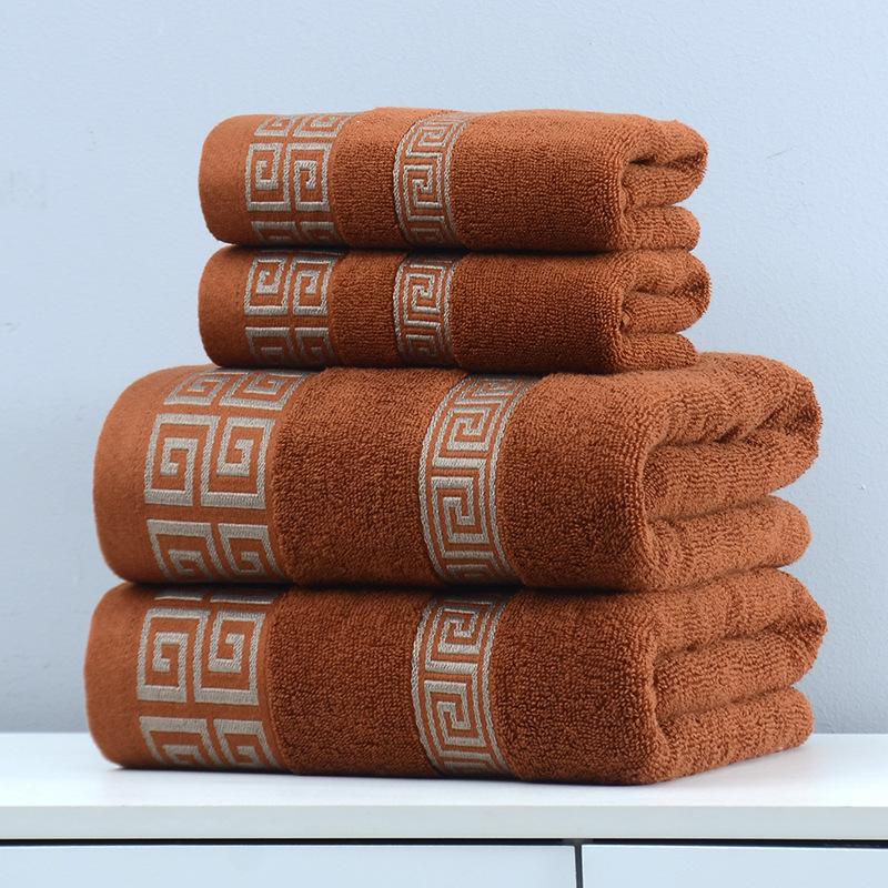 Baumwoll-Export Großes Badetuch, Baumwoll-Gesichtstuch-Set, Geschenk Saugfähiges Röhren-Badetuch
