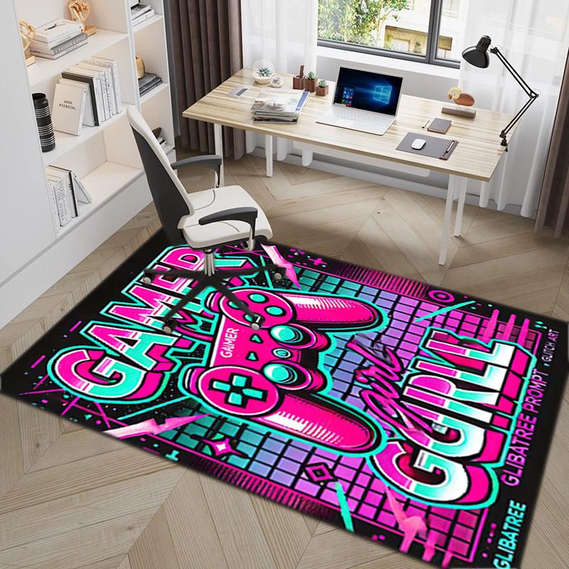 1Pc game theme Printed circular carpet, home door mat, outdoor travel protection carpet B9