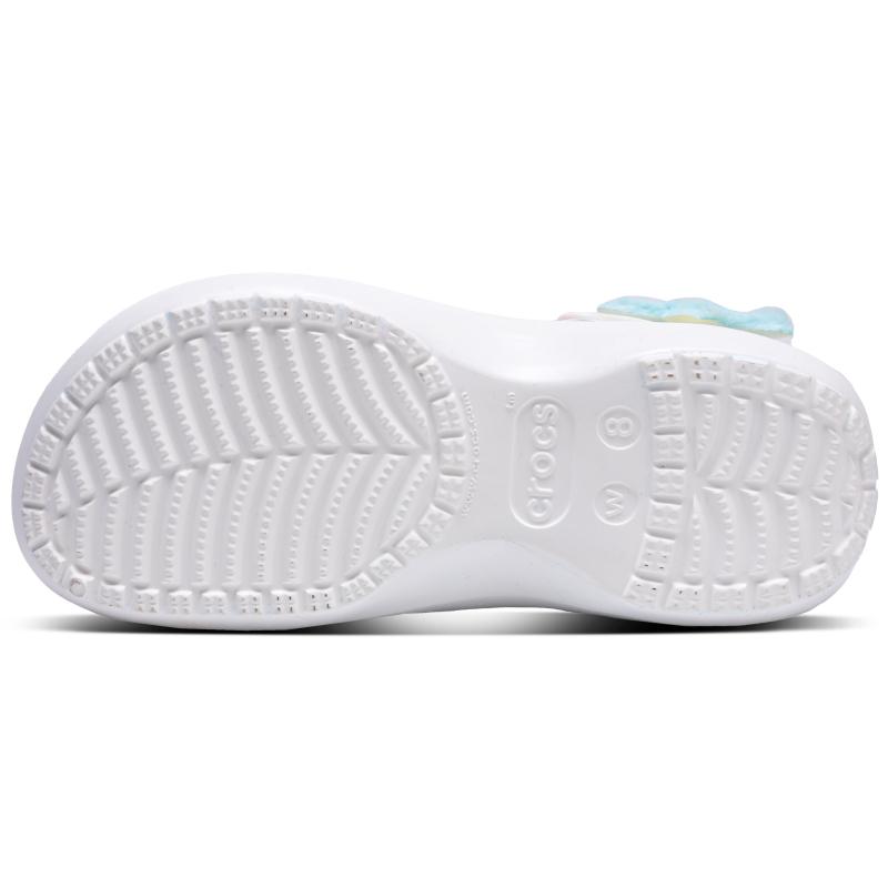 Crocs Classic Platform Clog Sweetheart Cute EVA Love Heart Dopamine One Kick Hole Shoes Women Pink Blue