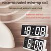 Creative Number Clock Color Nightlight Table Clock Snooze Night Mode 12/24H Electronic LED Temperature Calendar Alarm Clocks