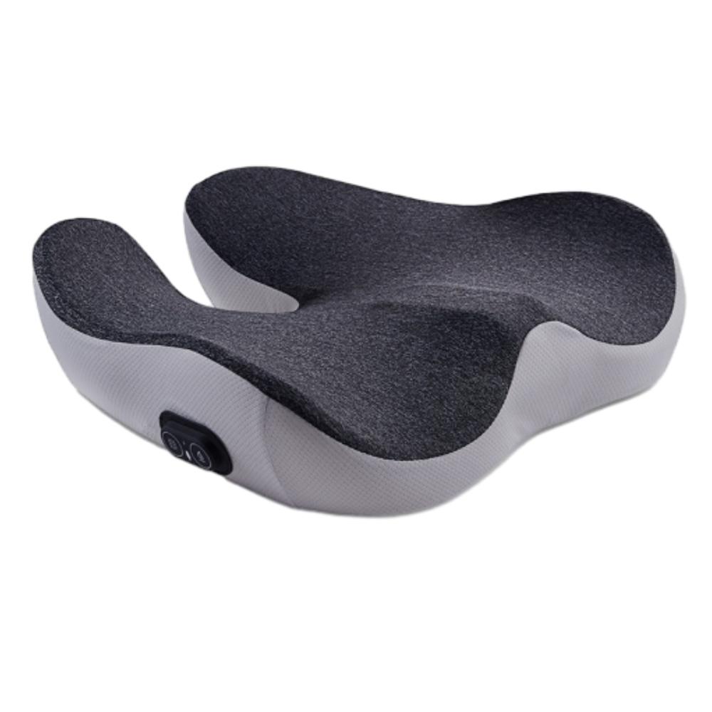 

Electric Massage Cushion Hot Compress Vibration Massage Pad Hip Body Massage Pillow for Home Office Car сірий колір