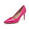 Comemore Pointed Toe Pumps Patent Leather Dress Women Shoes Professional High Heel Temperament Stiletto Heels Work Single Shoes