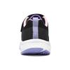 Skechers Girls Lace-Up Comfortable Simple Shock Absorbing Durable Low-Top Running Shoes Kids sneakers Black Purple 302409L-BKMT
