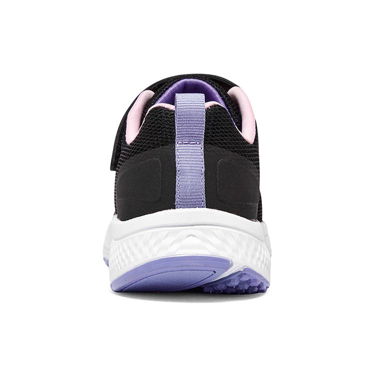 Skechers Girls Lace-Up Comfortable Simple Shock Absorbing Durable Low-Top Running Shoes Kids sneakers Black Purple 302409L-BKMT