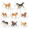 Simuliertes Mini-Hundetiermodell Husky Golden Retriever Shiba Inu Weimaraner Desktop Statische Ornament Spielzeug