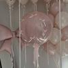 Rosa Schleife Liebe Ballon Set Transparenter BOBO Ballon Rosa Band Schleife für Geburtstag Hochzeit Babyparty Muttertag Ballon Dekoration