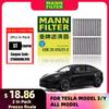For Tesla Model 3 Model Y EV MANN FILTER CUK25015/21-2 2PCs Activated Carbon Built-in Cabin Filter 1107681-00-A 1107681-00-B