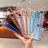 Applicable To iPhone17Promax Electroplated Love Wristband Hand Rope Apple 16 Side Love Anti-drop 15 Mobile Phone Case
