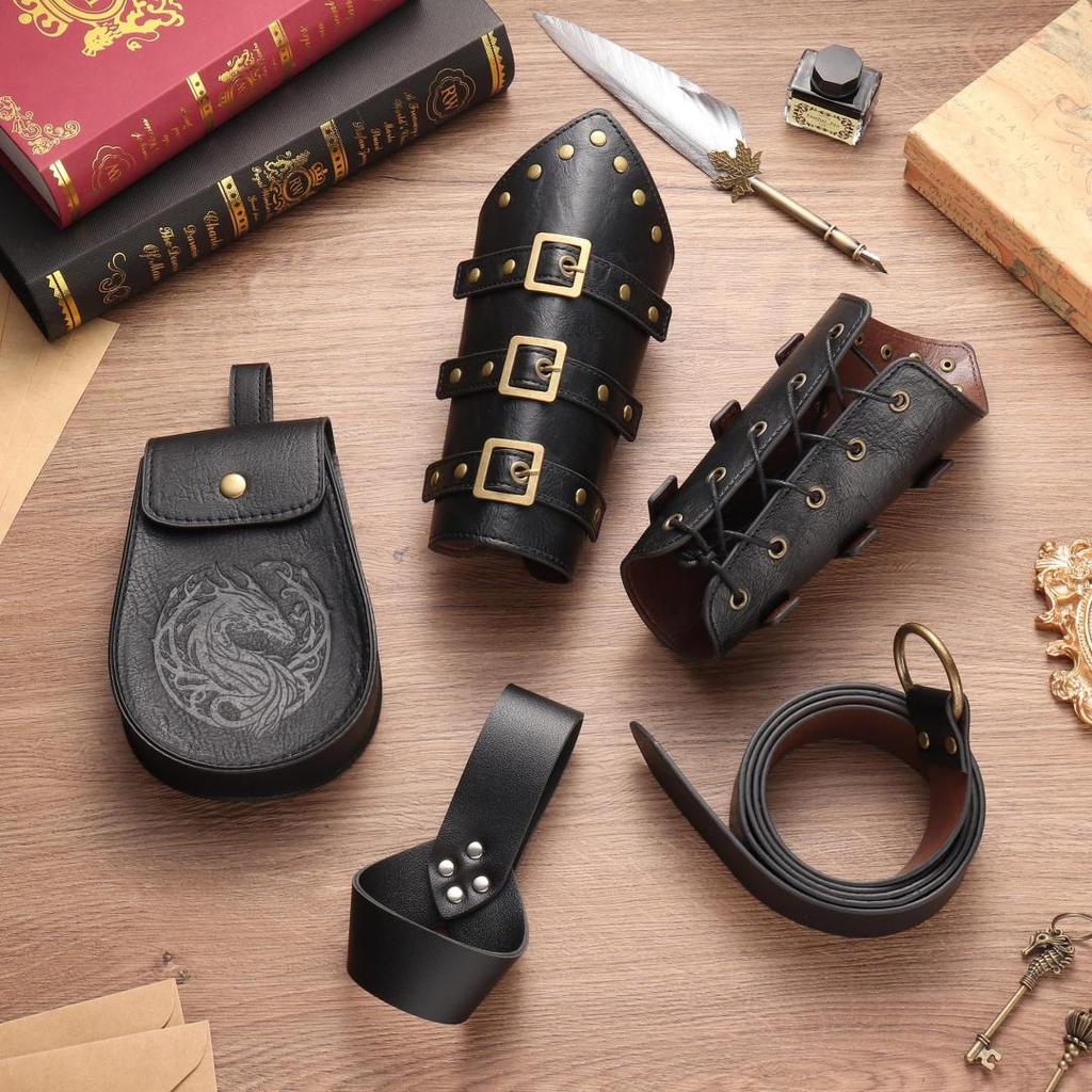 Středověký vikingský opasek parní náramek renesanční vintage ledvinka halloweenské cosplay doplňky pro převleky