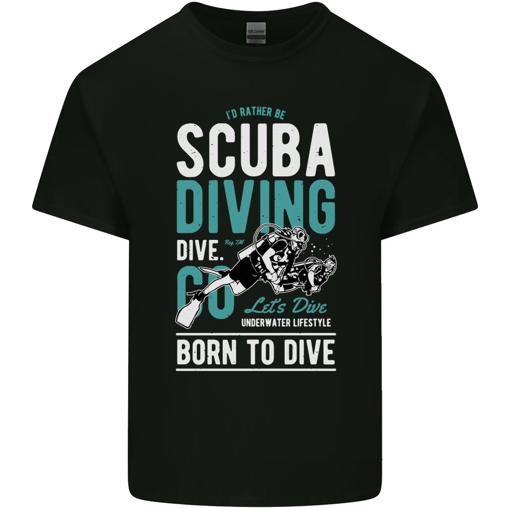 Id Rather Be Scuba Diving Diver Funny Unisexs Light Cotton TShirt