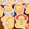Cartoon Custard Bear Gift Sticky Notes Cute Message High Value Hand Account Decoration Material N Times Kawai Stationery Lovely
